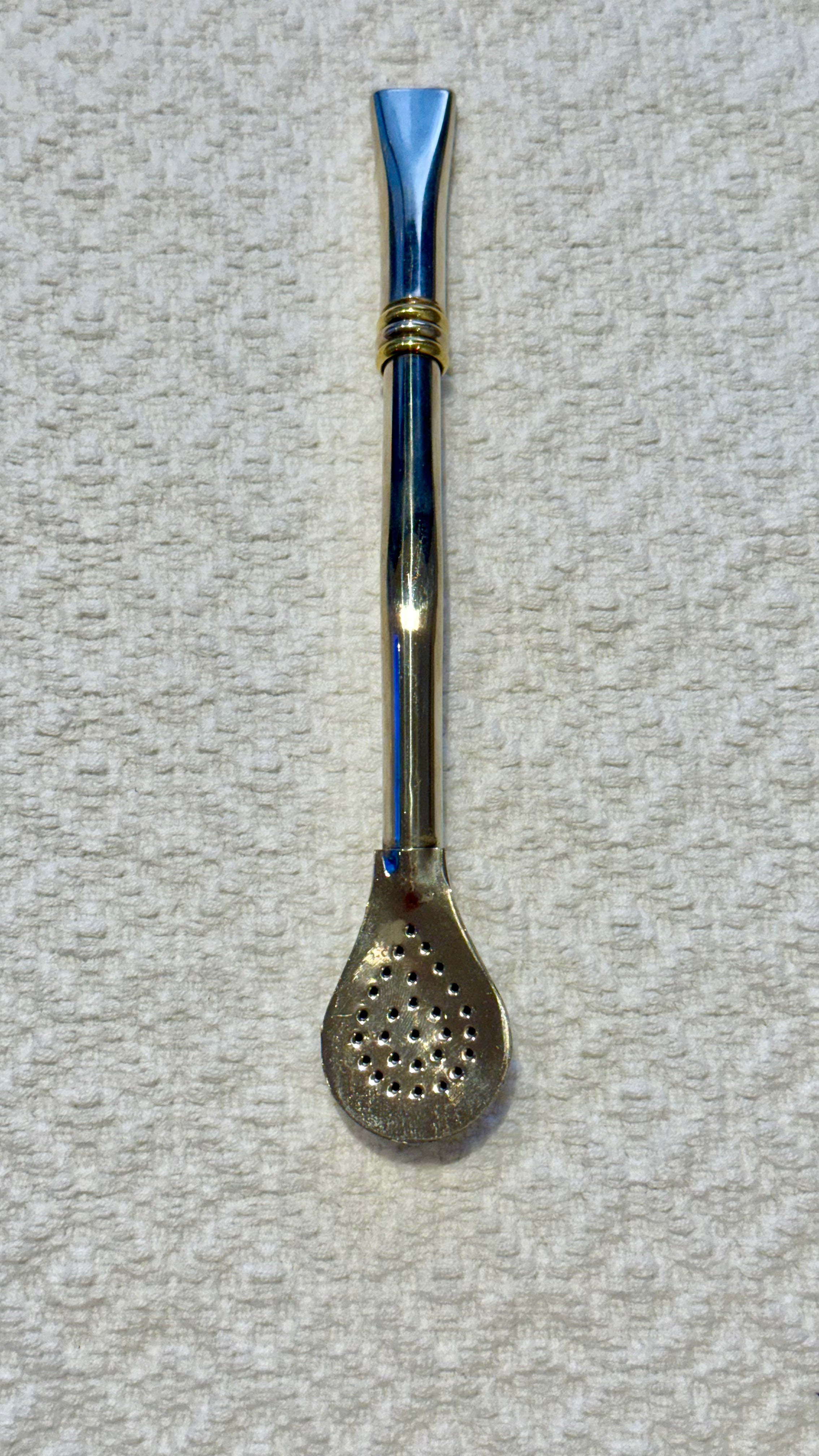 Bombillon macizo de alpaca (D6)