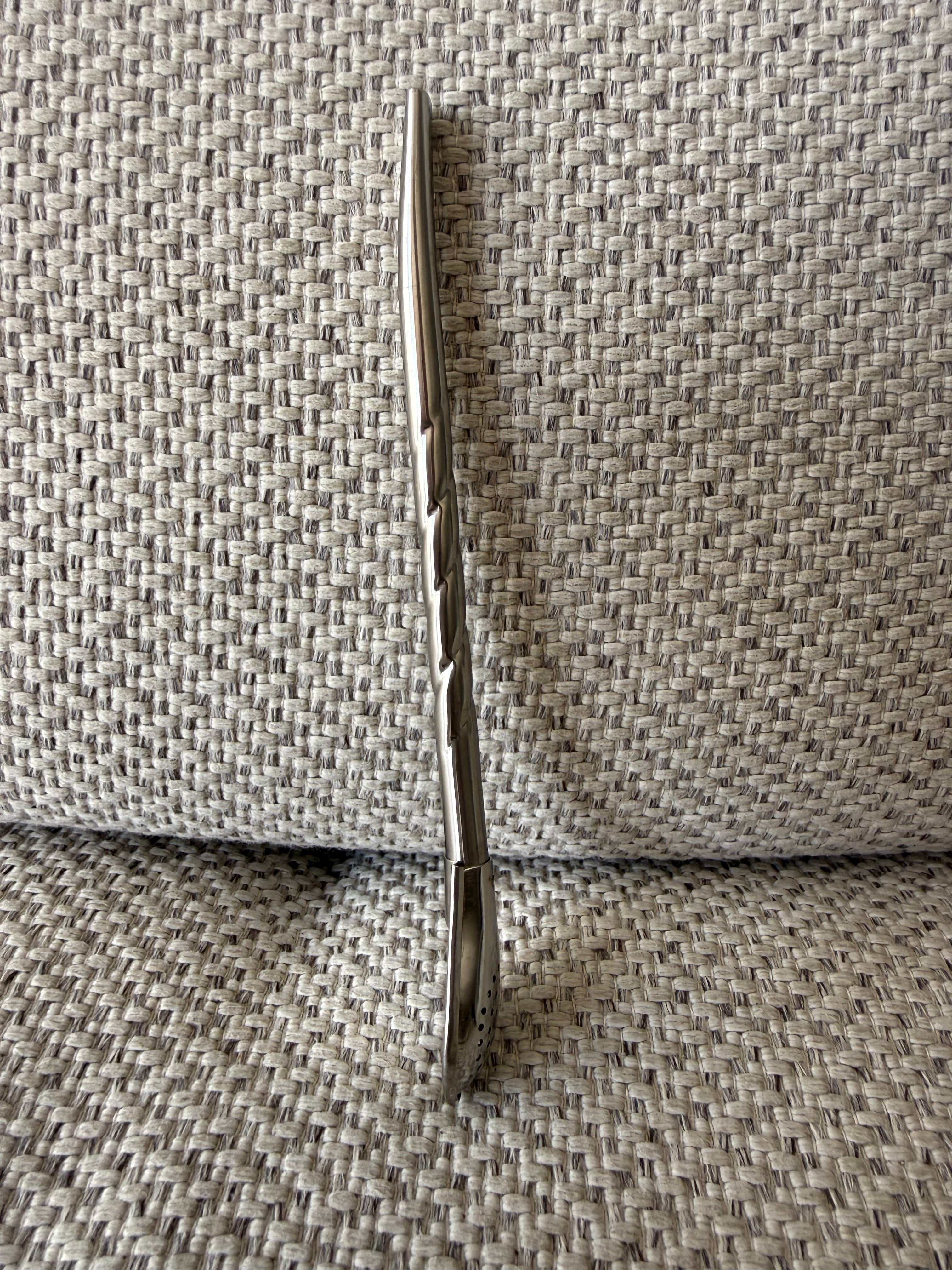 Bombilla cincelada acero inox. (D2)