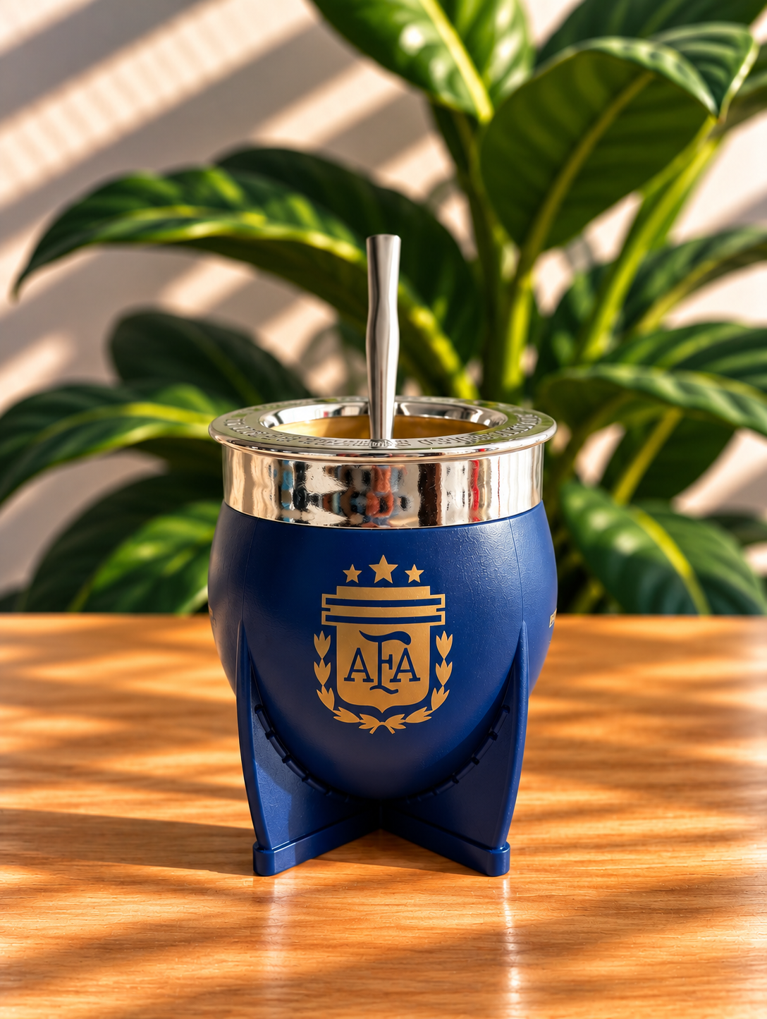 Imperial AFA azul/plateado Mate Pampa (bombilla gratis)