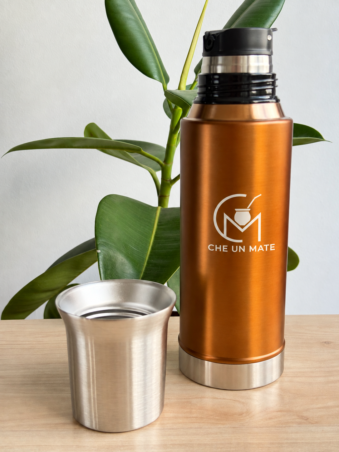 Termo Che Un Mate Signature cobre (la tapa es mate)