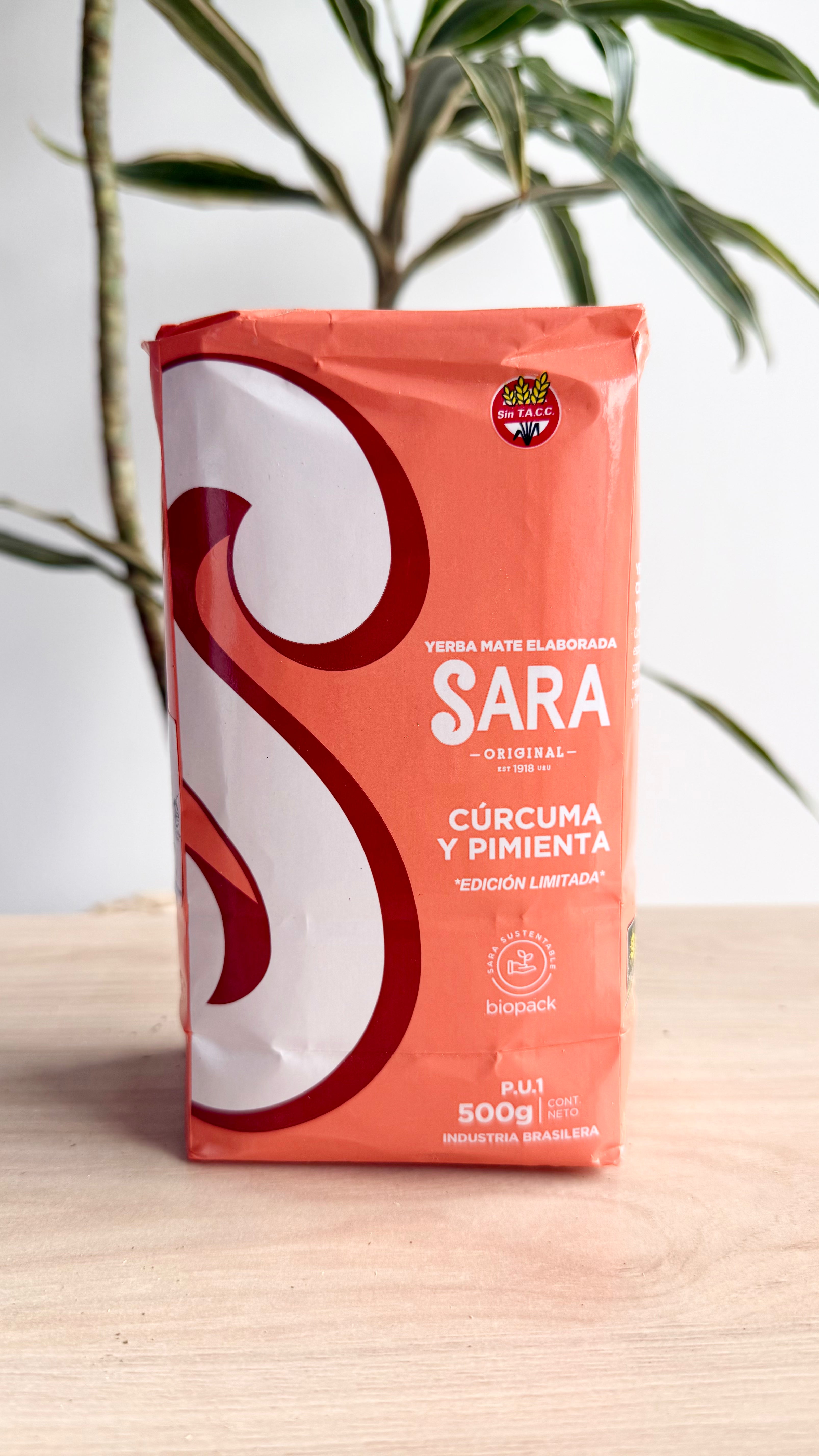 Yerba mate SARA Pimienta y cúrcuma